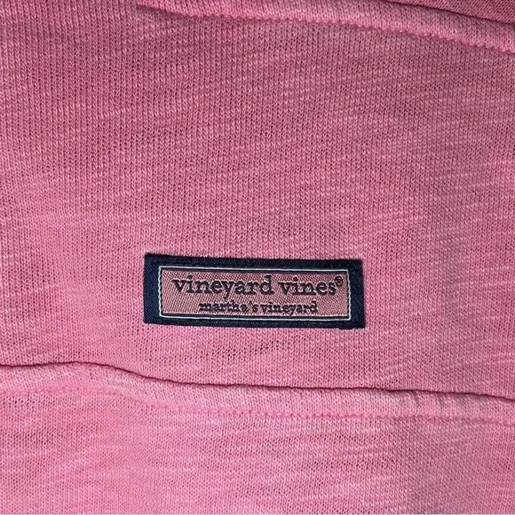 Vineyard Vines Pink Quarter Zip Cotton Pullover Sweater Women's size XS - Picture 5 of 10
